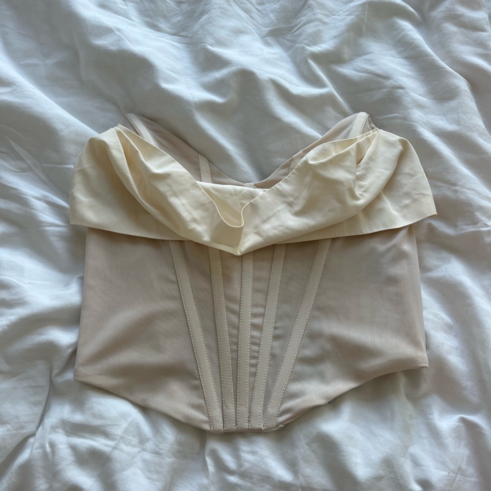 Brand new cream bustier corset